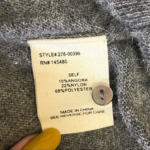 mo:vint Angora Blend Sweater with Ruffle Detail - Picture 6 of 7